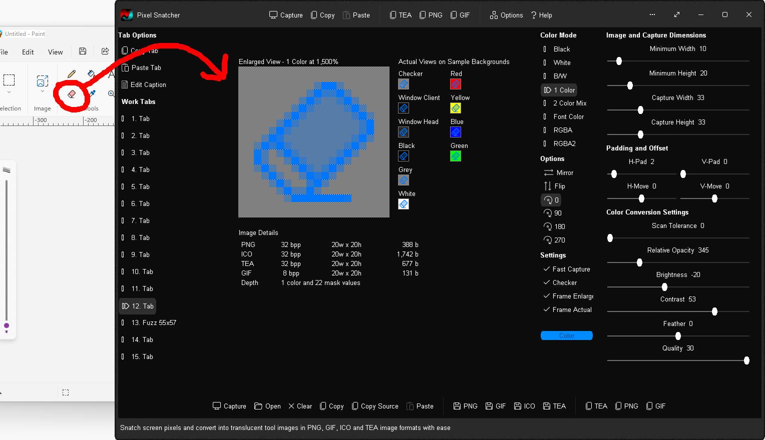 Captured image converted to a transparent monochromatic blue with horizontal padding
Click to view image full size in a new tab